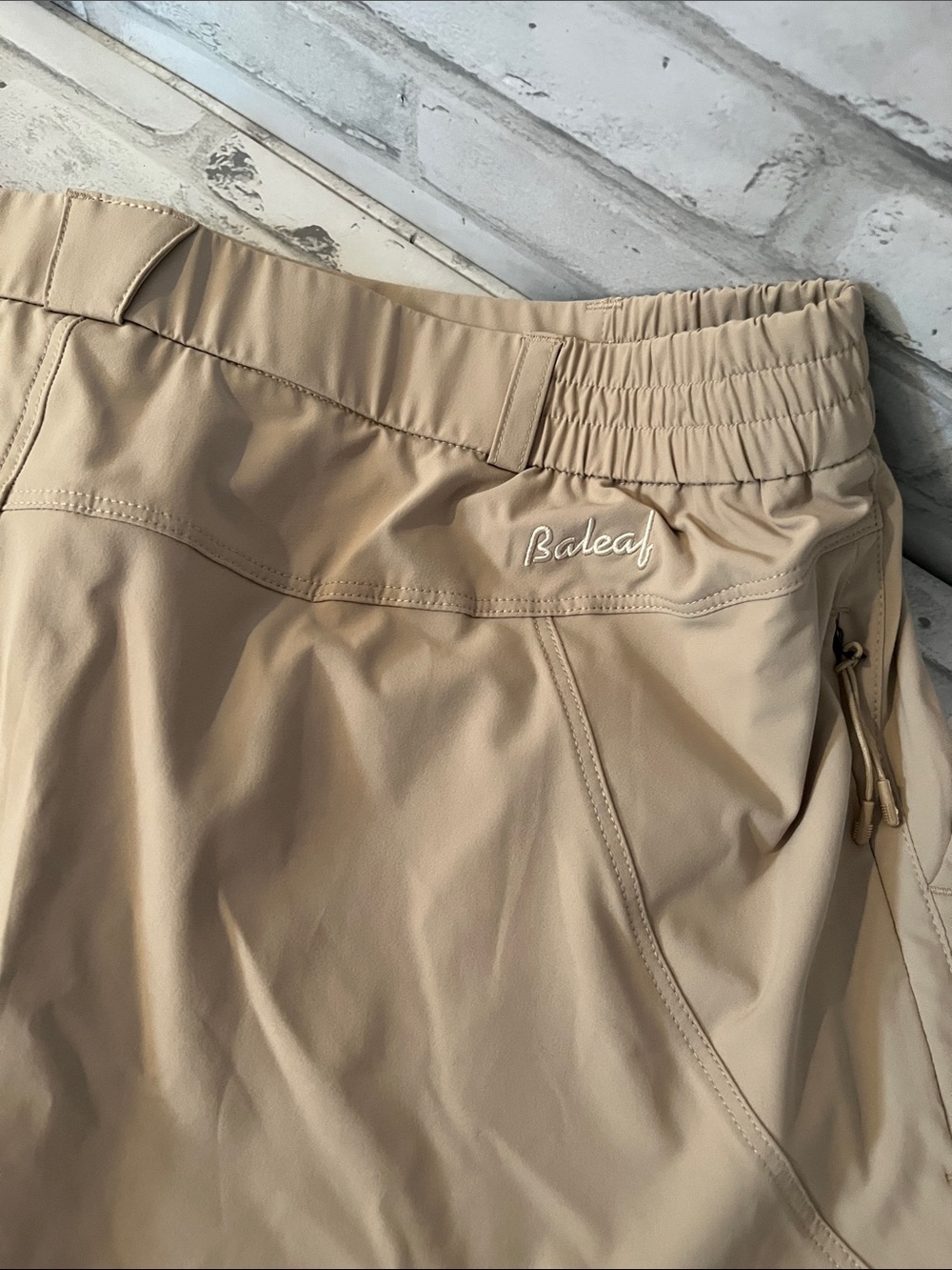 Baleaf Skort in Khaki with Elastic Waist XL UV block new - Picture 6 of 7